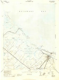 Lewes Delaware Historical topographic map, 1:24000 scale, 7.5 X 7.5 Minute, Year 1944