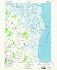 Little Creek Delaware Historical topographic map, 1:24000 scale, 7.5 X 7.5 Minute, Year 1956