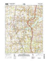 Middletown Delaware Current topographic map, 1:24000 scale, 7.5 X 7.5 Minute, Year 2016