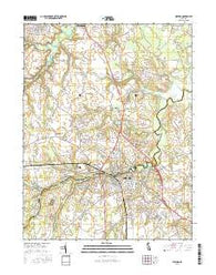 Milford Delaware Current topographic map, 1:24000 scale, 7.5 X 7.5 Minute, Year 2016