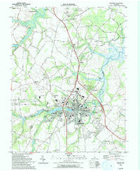 Milford Delaware Historical topographic map, 1:24000 scale, 7.5 X 7.5 Minute, Year 1993