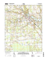 Millsboro Delaware Historical topographic map, 1:24000 scale, 7.5 X 7.5 Minute, Year 2014