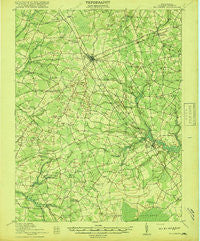 Millsboro Delaware Historical topographic map, 1:62500 scale, 15 X 15 Minute, Year 1917