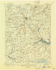 Millsboro Delaware Historical topographic map, 1:62500 scale, 15 X 15 Minute, Year 1938