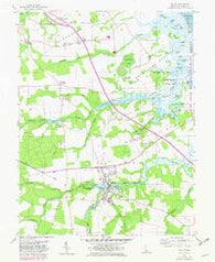 Milton Delaware Historical topographic map, 1:24000 scale, 7.5 X 7.5 Minute, Year 1955