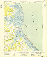 Mispillion River Delaware Historical topographic map, 1:24000 scale, 7.5 X 7.5 Minute, Year 1949