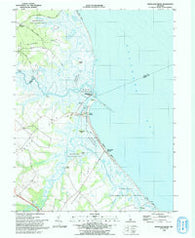 Mispillion River Delaware Historical topographic map, 1:24000 scale, 7.5 X 7.5 Minute, Year 1993