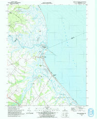Mispillion River Delaware Historical topographic map, 1:24000 scale, 7.5 X 7.5 Minute, Year 1993