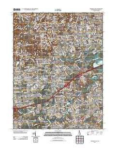 Newark East Delaware Historical topographic map, 1:24000 scale, 7.5 X 7.5 Minute, Year 2011