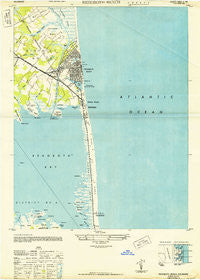 Rehoboth Beach Delaware Historical topographic map, 1:24000 scale, 7.5 X 7.5 Minute, Year 1948