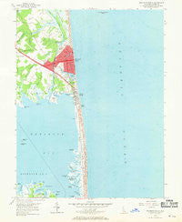 Rehoboth Beach Delaware Historical topographic map, 1:24000 scale, 7.5 X 7.5 Minute, Year 1954