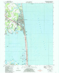 Rehoboth Beach Delaware Historical topographic map, 1:24000 scale, 7.5 X 7.5 Minute, Year 1984