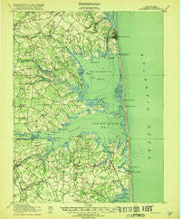 Rehoboth Delaware Historical topographic map, 1:62500 scale, 15 X 15 Minute, Year 1918