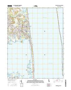 Rehoboth Beach Delaware Current topographic map, 1:24000 scale, 7.5 X 7.5 Minute, Year 2016