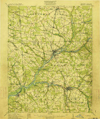 Seaford Delaware Historical topographic map, 1:62500 scale, 15 X 15 Minute, Year 1915