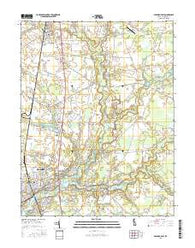 Seaford East Delaware Current topographic map, 1:24000 scale, 7.5 X 7.5 Minute, Year 2016