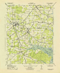 Selbyville Delaware Historical topographic map, 1:31680 scale, 7.5 X 7.5 Minute, Year 1943