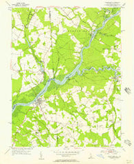 Sharptown Maryland Historical topographic map, 1:24000 scale, 7.5 X 7.5 Minute, Year 1955