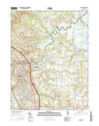 Smyrna Delaware Current topographic map, 1:24000 scale, 7.5 X 7.5 Minute, Year 2016