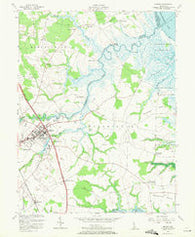Smyrna Delaware Historical topographic map, 1:24000 scale, 7.5 X 7.5 Minute, Year 1956