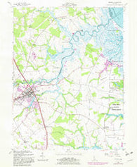 Smyrna Delaware Historical topographic map, 1:24000 scale, 7.5 X 7.5 Minute, Year 1956