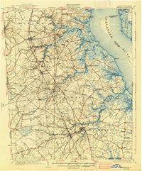 Smyrna Delaware Historical topographic map, 1:62500 scale, 15 X 15 Minute, Year 1931
