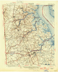 Smyrna Delaware Historical topographic map, 1:62500 scale, 15 X 15 Minute, Year 1931