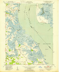 Taylors Bridge Delaware Historical topographic map, 1:24000 scale, 7.5 X 7.5 Minute, Year 1950