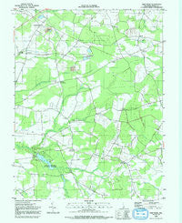 Trap Pond Delaware Historical topographic map, 1:24000 scale, 7.5 X 7.5 Minute, Year 1992