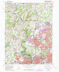 Wilmington North Delaware Historical topographic map, 1:24000 scale, 7.5 X 7.5 Minute, Year 1967