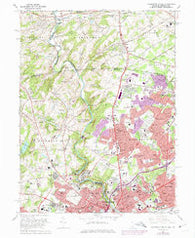 Wilmington North Delaware Historical topographic map, 1:24000 scale, 7.5 X 7.5 Minute, Year 1967