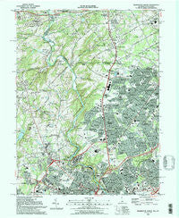 Wilmington North Delaware Historical topographic map, 1:24000 scale, 7.5 X 7.5 Minute, Year 1993