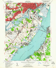 Wilmington South Delaware Historical topographic map, 1:24000 scale, 7.5 X 7.5 Minute, Year 1948