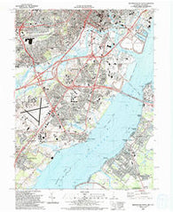 Wilmington South Delaware Historical topographic map, 1:24000 scale, 7.5 X 7.5 Minute, Year 1993