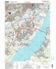 Wilmington South Delaware Historical topographic map, 1:24000 scale, 7.5 X 7.5 Minute, Year 1997