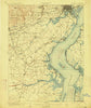 Wilmington Delaware Historical topographic map, 1:62500 scale, 15 X 15 Minute, Year 1906