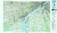 Wilmington Delaware Historical topographic map, 1:100000 scale, 30 X 60 Minute, Year 1984