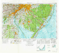 Wilmington Delaware Historical topographic map, 1:250000 scale, 1 X 2 Degree, Year 1972