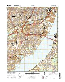 Wilmington South Delaware Historical topographic map, 1:24000 scale, 7.5 X 7.5 Minute, Year 2014