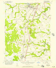 Wyoming Delaware Historical topographic map, 1:24000 scale, 7.5 X 7.5 Minute, Year 1956