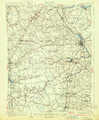 Wyoming Delaware Historical topographic map, 1:62500 scale, 15 X 15 Minute, Year 1931