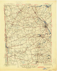 Wyoming Delaware Historical topographic map, 1:62500 scale, 15 X 15 Minute, Year 1930