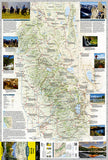Sierra Nevada DestinationMap by National Geographic Maps - Front of map