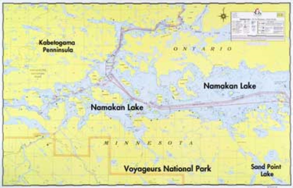 Buy map: E-20: NAMAKAN LAKE WALL MAP – YellowMaps Map Store