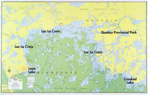 Buy map E-2: LAC LA CROIX WALL MAP