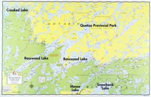 Buy map E-3: BASSWOOD LAKE, KNIFE LAKE, MOOSE LAKE