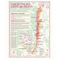 Buy map Cote de Nuits wine poster