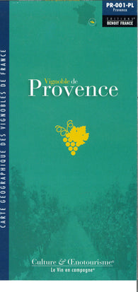 Buy map Provence, France Wine Map - Vignoble de Provence -