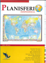 Buy map Planisferio : independencia