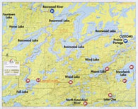 Buy map F-10: BASSWOOD LAKE, FALL LAKE, MOOSE LAKE